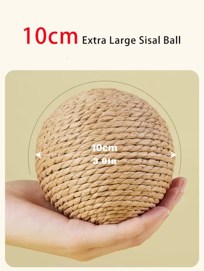 Balle à gratter interactive en Sisal pour chat