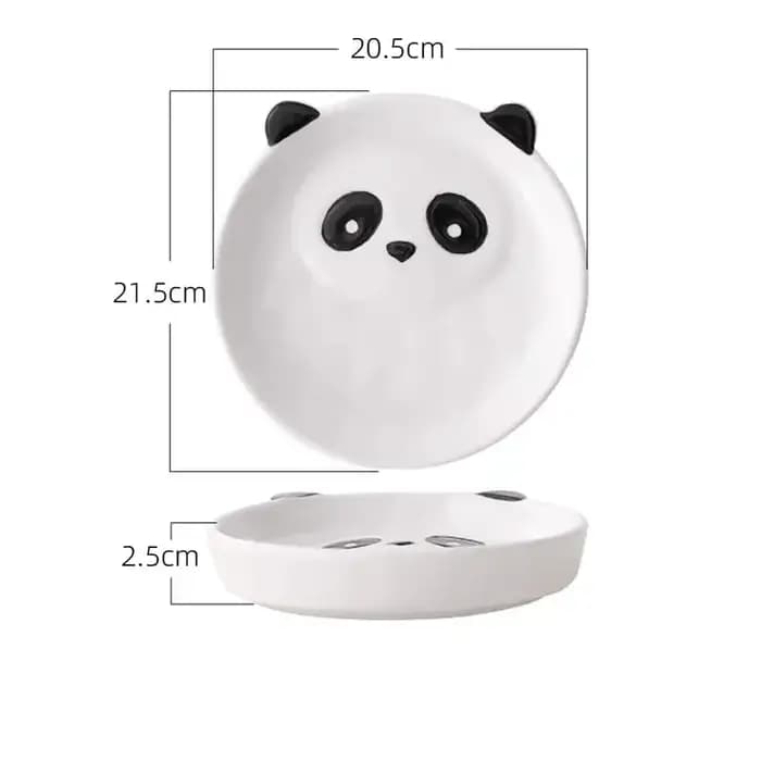 Bols en céramique créatifs assiettes dessin animé panda vaisselle mignon