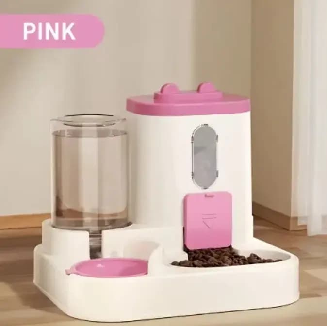 Distributeur d'eau et de nourriture pour chat 2 en 1
