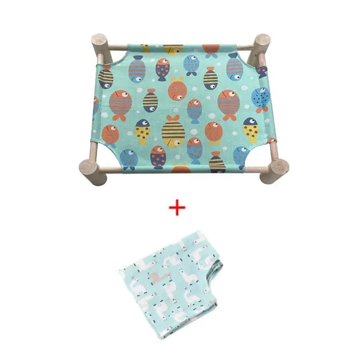 Hamac en bois pour chat et chien