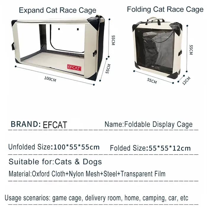 Grande cage d'exposition de chat pour montrer