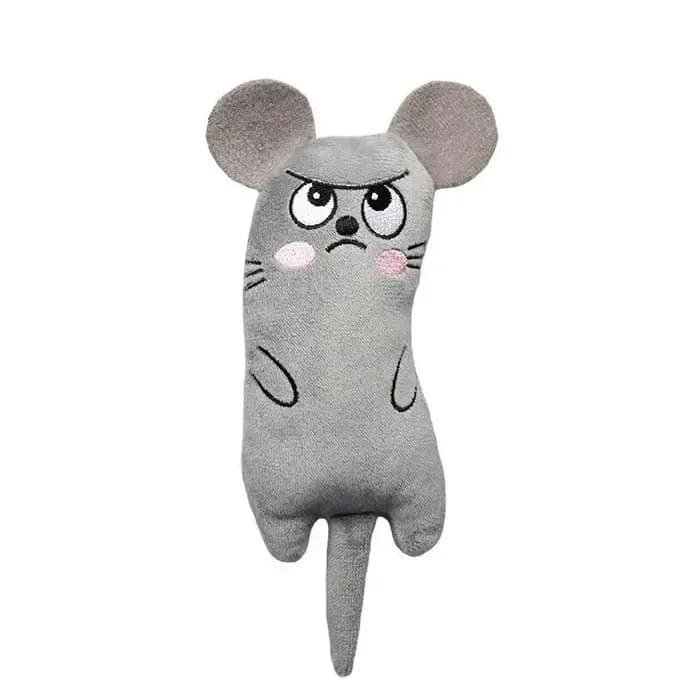 Jouet drôle en peluche brodé d'herbe à chat pour chat