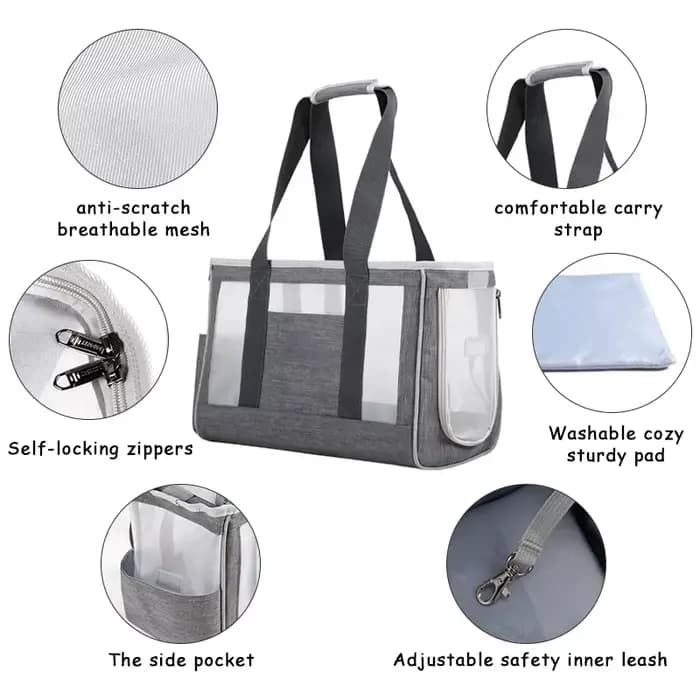 Sac de transport respirant portable pour animaux de compagnie