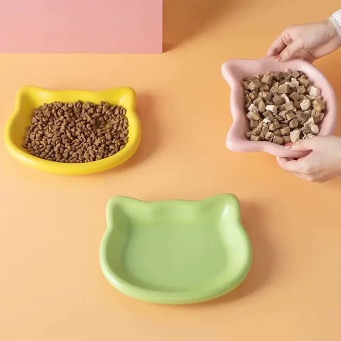 Bols pour animaux de compagnie en forme de chat