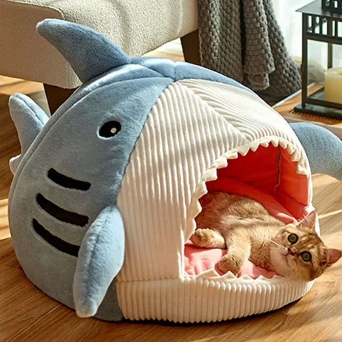 Lit chaud fermé pour chat