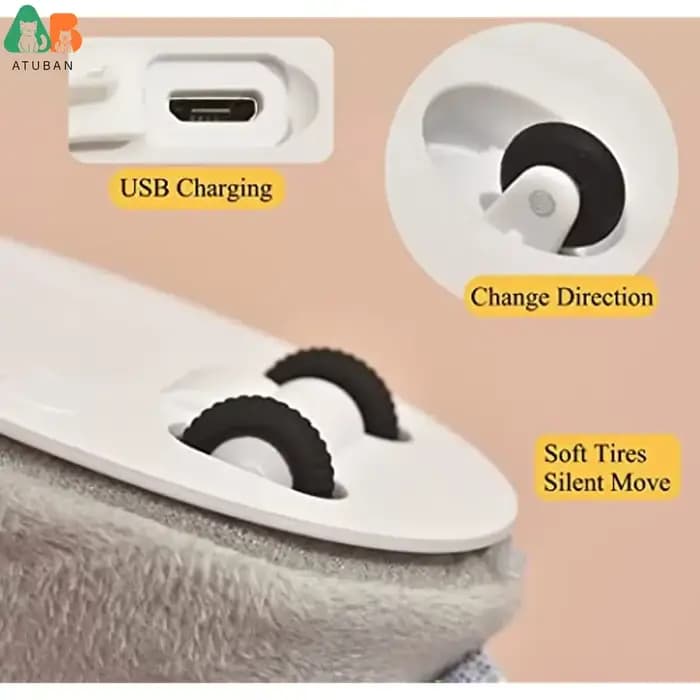 ATUBAN – jouets automatiques pour chats avec baguette en plumes