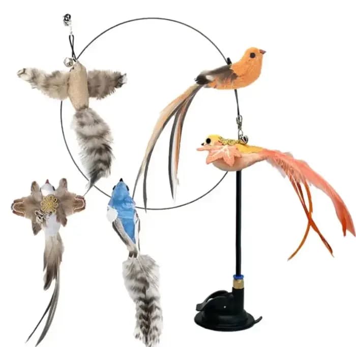 Jouet interactif de Simulation d'oiseau pour chat