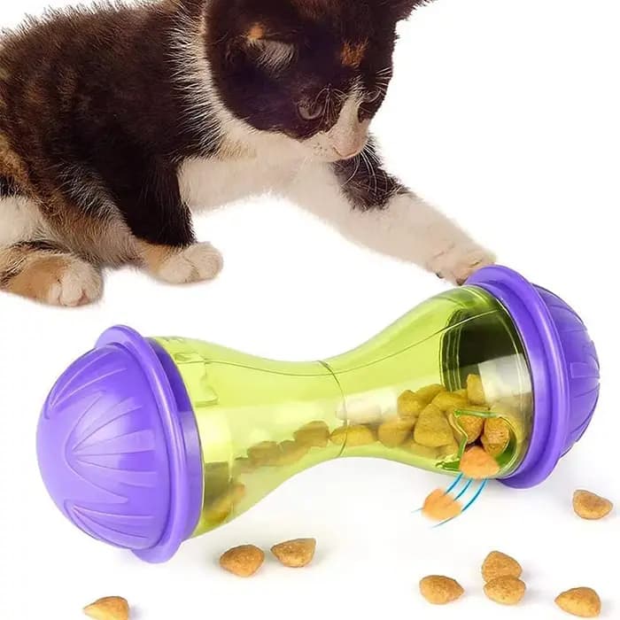 Distributeur de nourriture pour chat, souris, gobelet de nourriture interactif, distributeur de nour