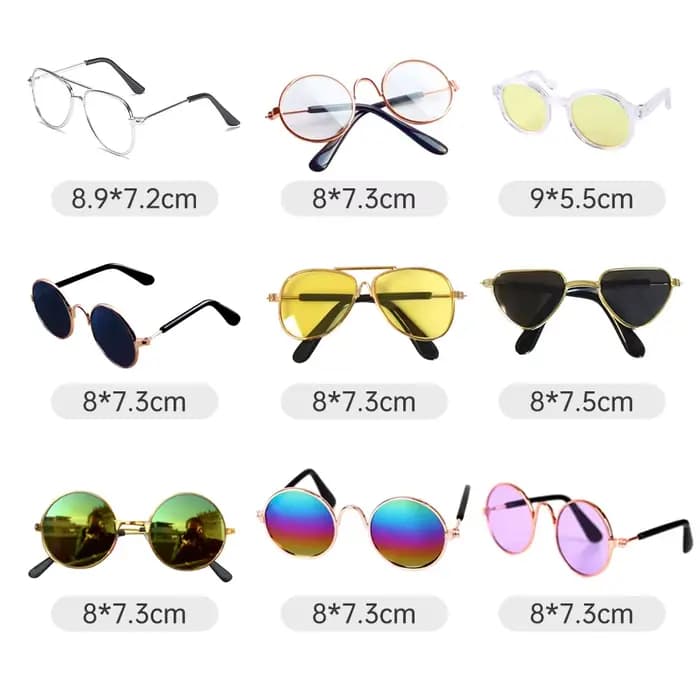 Lunettes rondes Vintage pour animaux de compagnie, accessoires pour chats, accessoires de Photos pou