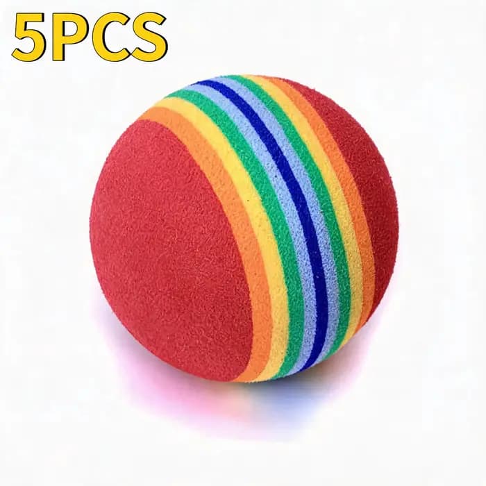 Balles interactives sûres pour chats, balles en mousse souple pour chats d'intérieur, meilleur cadeau pour chatons, jouets silencieux pour chats
