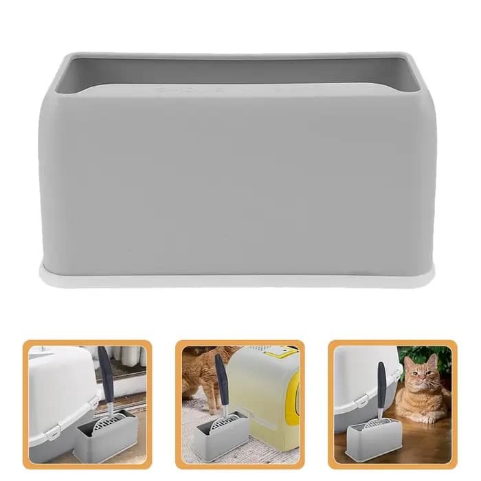 Support de rangement assressentipour bac à litière pour chat