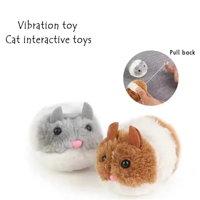 Jouet de souris en peluche coule pour animal de compagnie