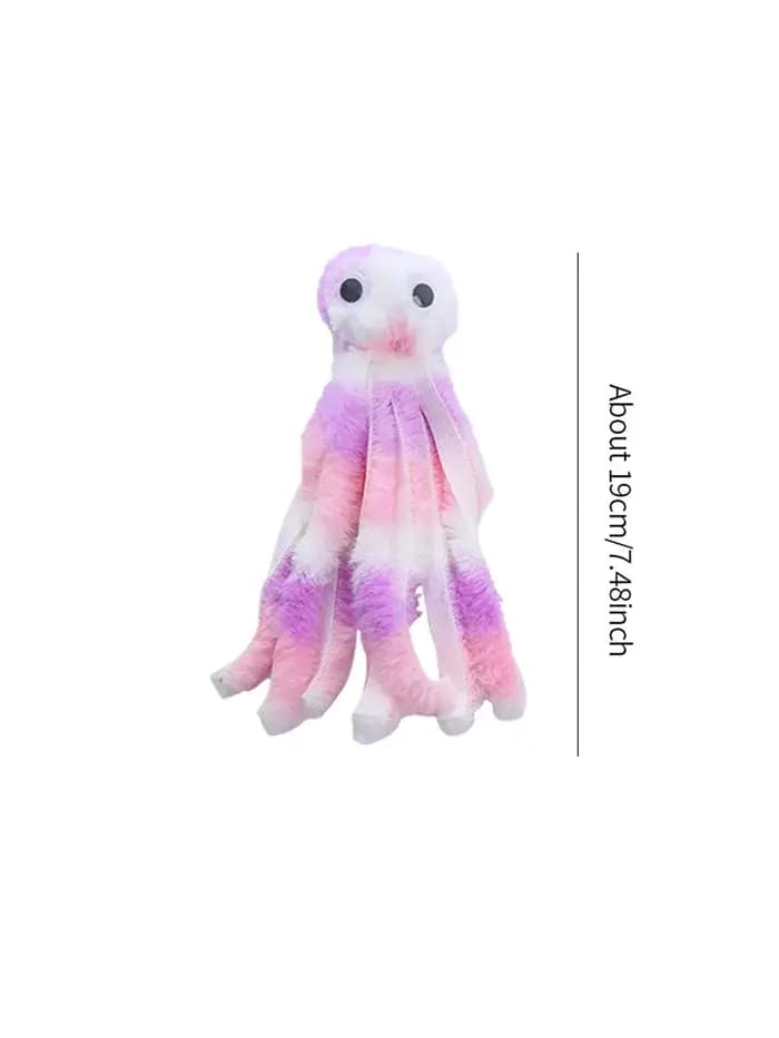 Jouets pour chats en peluche en forme de pieuvre mignonne