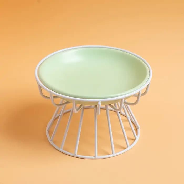 1 ensemble (1 support + 1 bol) bol en céramique pour chat de grande hauteur