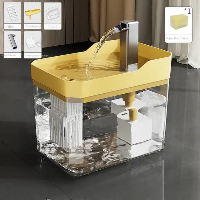 Fontaine à eau pour chat avec filtre automatique
