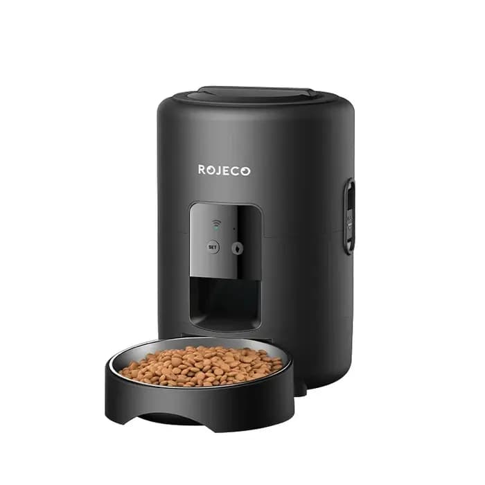 ROJECO Distributeur automatique de nourriture pour chat et chien 2L