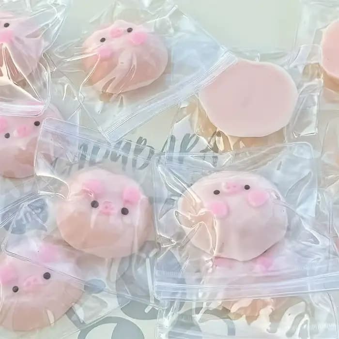Jouet cochon rose à presser pour soulager l'anxiété et le stress, jeu sensoriel amusant pour les autistes