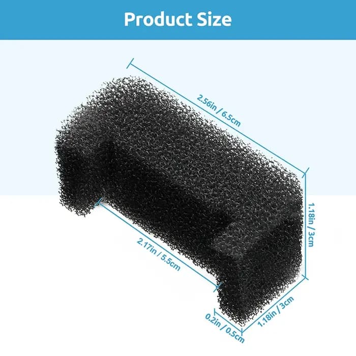 Filtre éponge noir pour fontaine d'eau de remplacement pour chat et chien