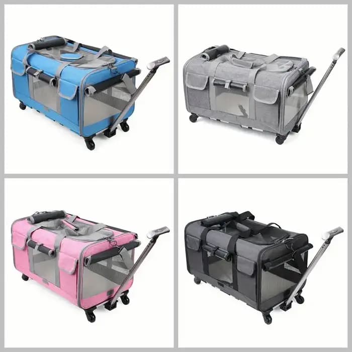 Valise de chariot portative Extra Large pour animaux de compagnie, boîtier de chariot détachable pou