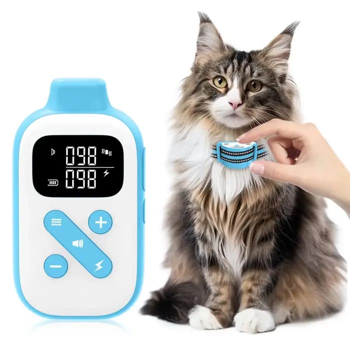 Collier anti-miaulement ultra-compact pour chats