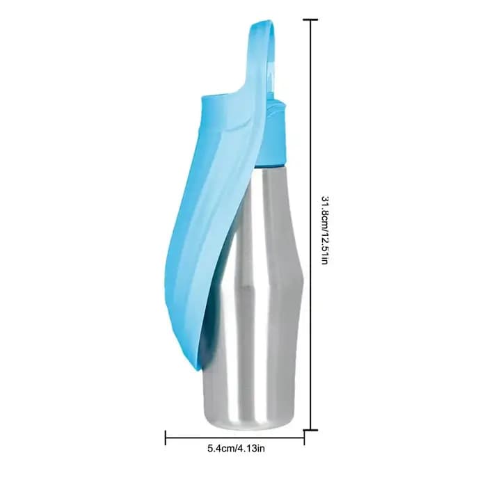 Bouteille d'eau de voyage pour animaux de compagnie de 750ML