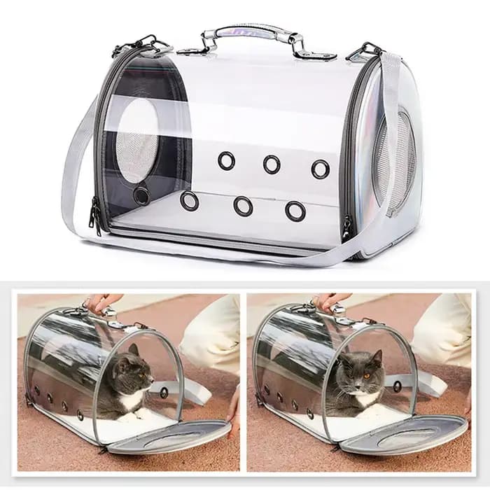Nouveau transporteur pour animaux de compagnie Portable chiens chat Cage transparente sac à dos Transport sac à main respirant pour petits animaux chien chaton chiots