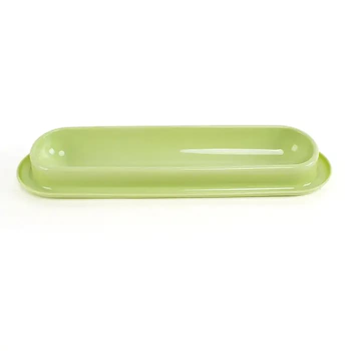 Bol de nourriture pour chat Long avec rainure Anti-fuite, plat d'alimentation pour animaux de compagnie avec eau humide pour empêcher les fourmis et les insectes, bol d'alimentation pour animaux de co