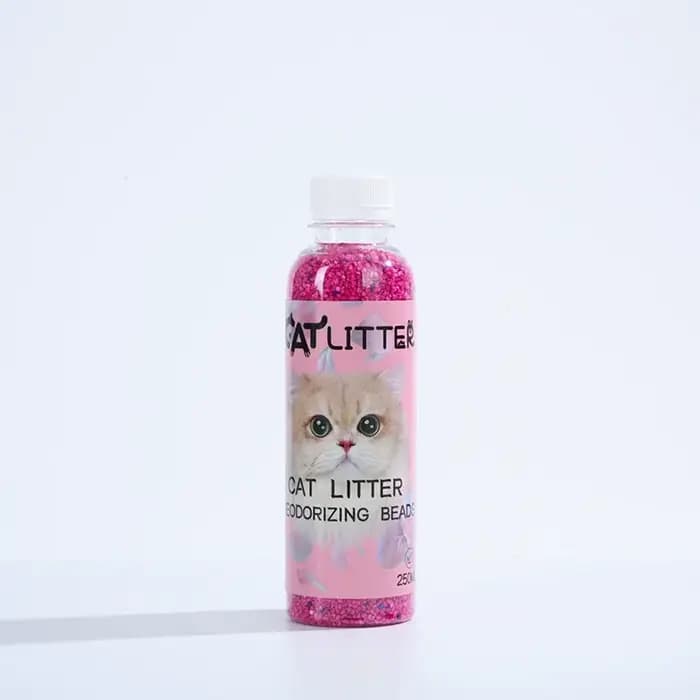 Une bouteille de perles désodorisantes pour litière de chat – Faites l'odeur de votre maison confortable et élimine les odeurs.