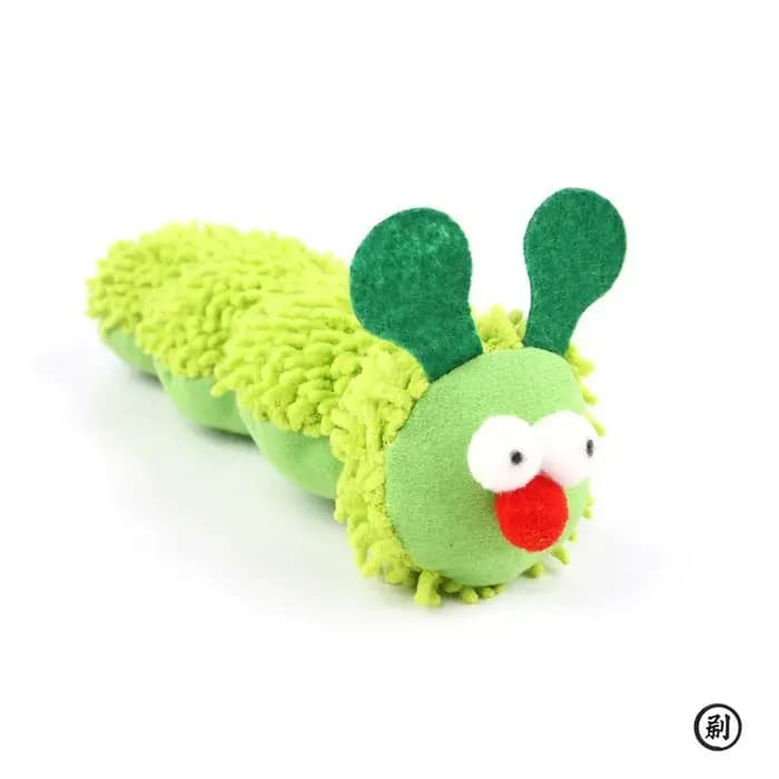 Jouet en peluche pour chat, amusant et interactif, résistant aux griffures et aux morsures, jouet animal vert pour soulager l'ennui