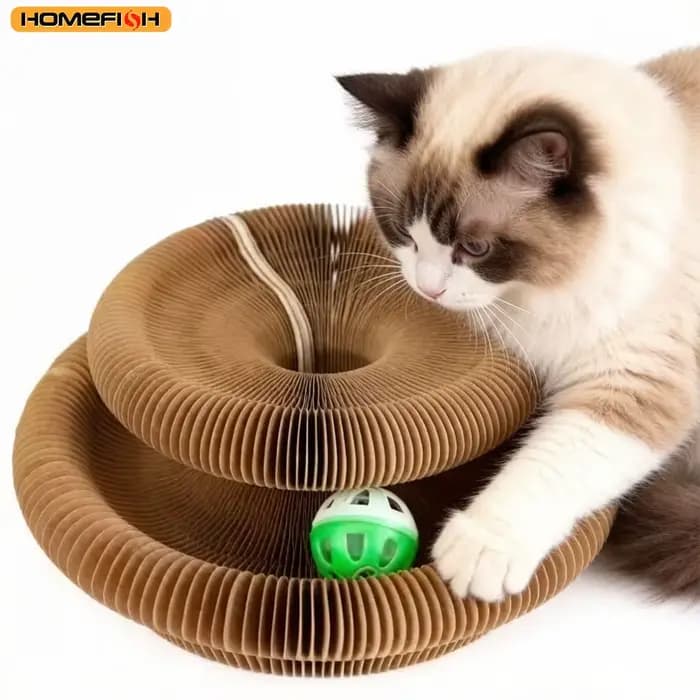 Jouet pour chat, griffoir rond en carton ondulé