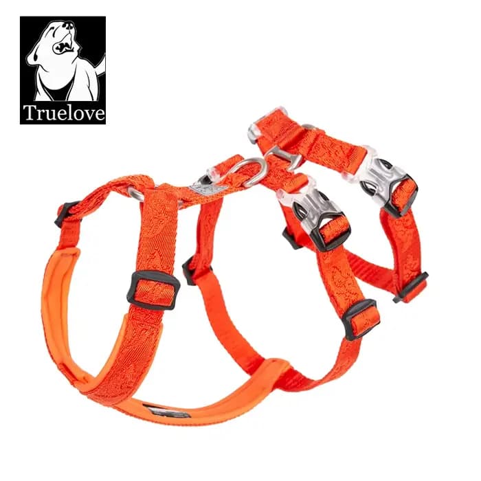 TRUELOVE-Nylon SFP Double-H personnalisé pour chien, coulé respirant et réglable, sans traction, YH1