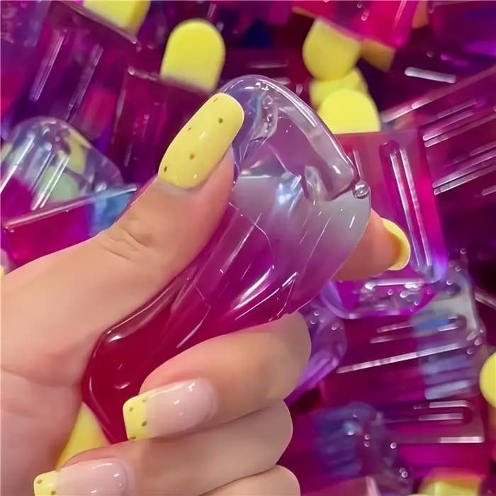Jouet sensoriel anti-stress Needoh Nice Cream Cone Nice-Sicle Squishy Squeeze Toy dégradé non toxique pour soulager l'ADHD, le stress et l'anxiété, jouet de bureau sensoriel