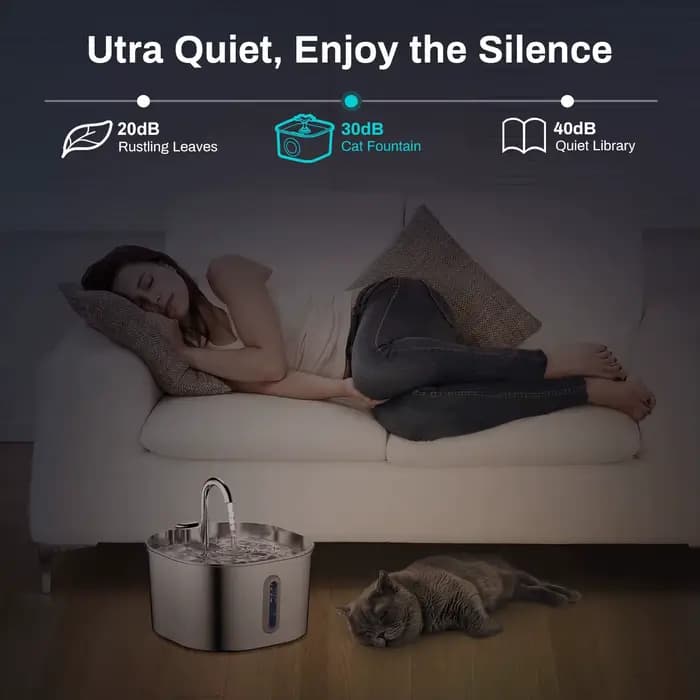 Fontaine d'eau automatique pour chat et chien