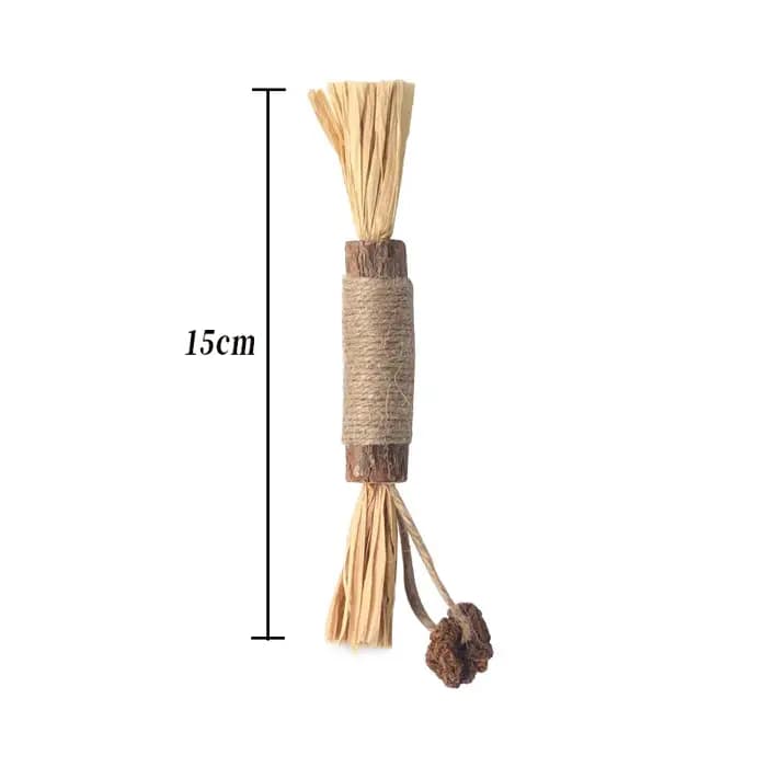 Jouets pour chat Silvervine bâton à mâcher Polygonum Kitty raphia herbe fournitures pour animaux de compagnie nettoyage