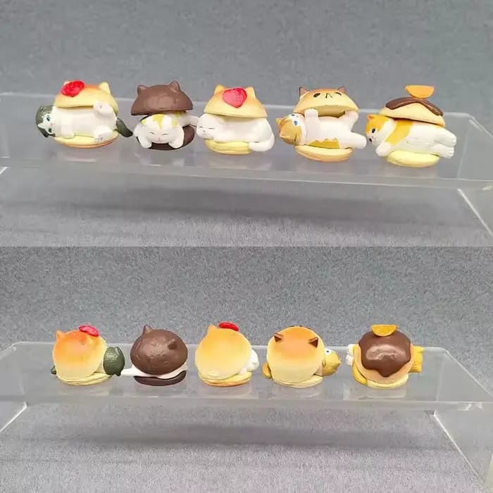 Burger Cat Blind Box Cats Action Figure Toy Model Decoration Ornaments Birthday Gifts