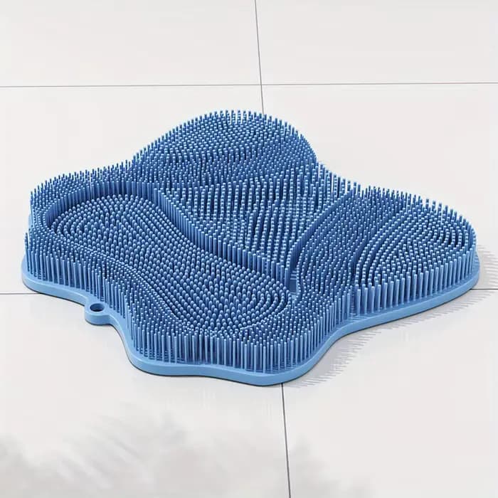 Brosse et grattoir de massage pour chat 2 en 1 | Outil d'auto-œilage avec poils en caoutchouc | Conception peu