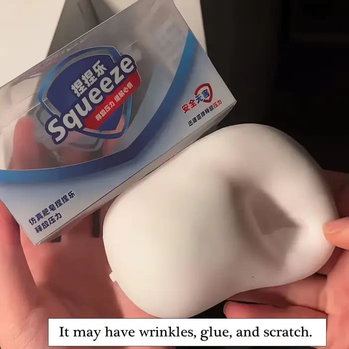 Balle de savon souple anti-stress, jouet sensoriel ASMR à presser, jouets à presser croquants, blocs remplis pour adultes
