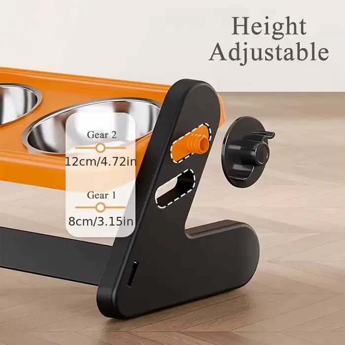 Bol pour chat surélevé réglable avec support, gamelle d'eau pour animaux de compagnie, pour chats et chiots, fournitures pour animaux