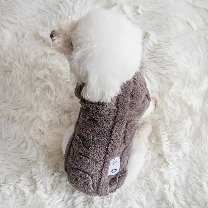 Hiver chaud chiot chaton pull doux polaire chien vêtements