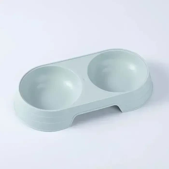 Bol Double pour animaux de compagnie, aliments pour chiens et chats, bol d'alimentation en plastique pour Macaron, fournitures pour animaux de compagnie, accessoires pour chats, produits pour chats