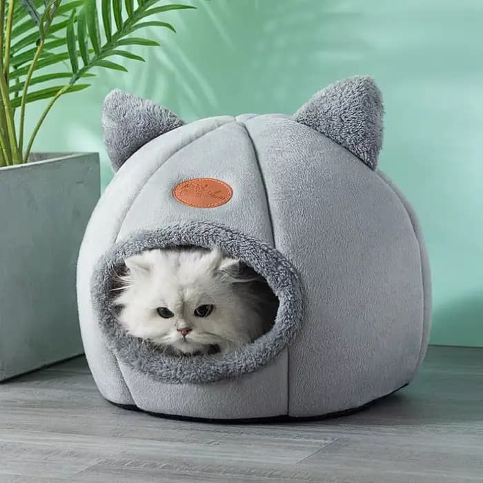 Nouveau confort de sommeil profond en hiver lit de chat tapis de glace panier petit chien maison pro