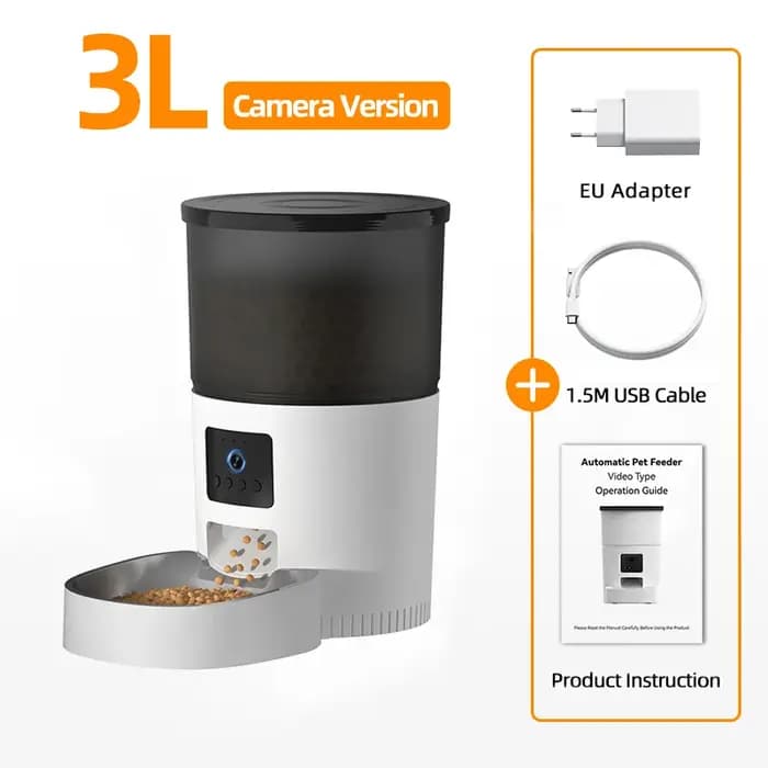 ROJECO mangeoire automatique pour chat avec caméra vidéo distributeur de nourriture