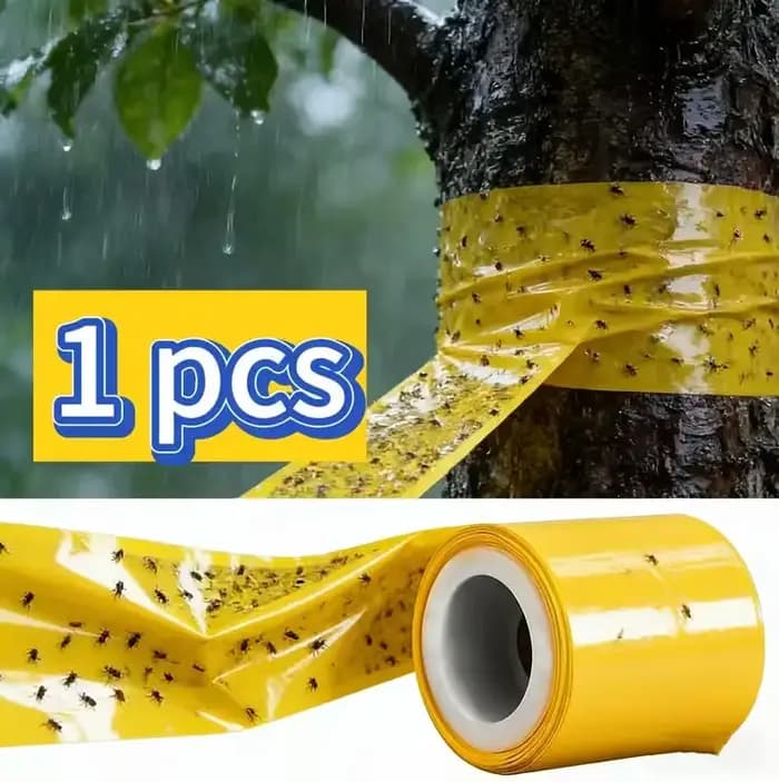 1 rouleau de ruban adhésif anti-parasites pour arbres (10 cm de large, 5 m de long) adapté aux pommiers et aux cerisiers, utilisé pour la protection des jardins