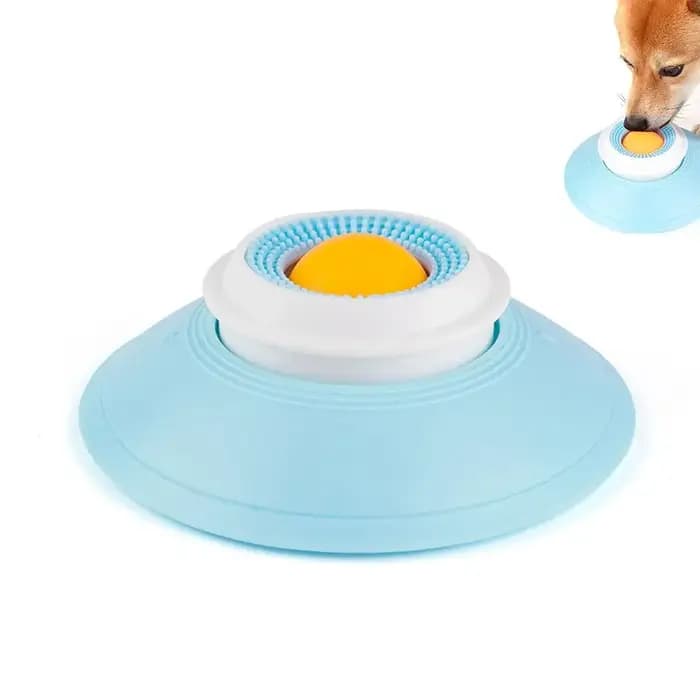 Jouet à lécher pour chien et chat, distributeur lent d'aliments liquides, jouet d'enrichissement apaisant pour le bain, le toilettage et le soulagement de l'anxiété, tapis à lécher