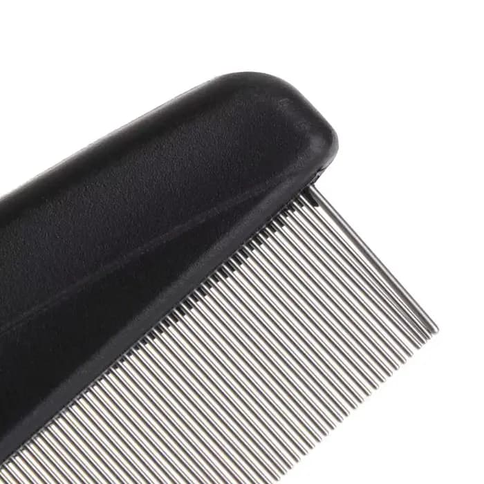 Brosse d'élimination des puces et des poux pour animaux de compagnie, peigne en acier inoxydable, ve