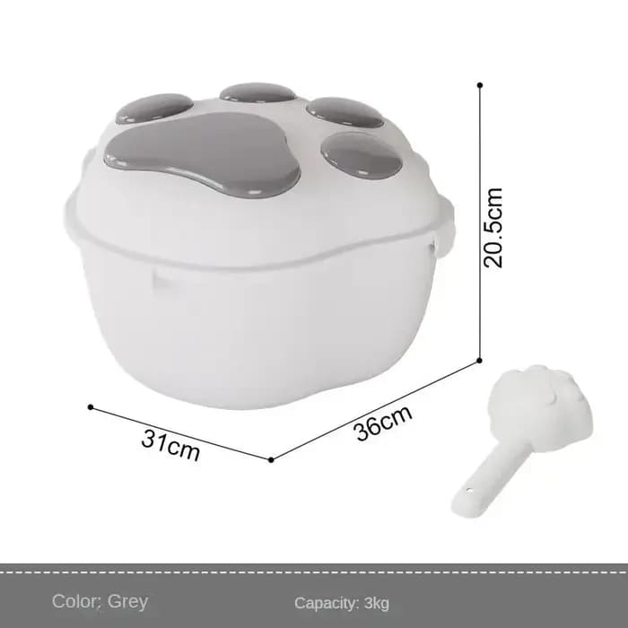 Pet Mars-Grand stockage d'aliments pour chiens et chats, scellé et étanche à l'humidité, E27