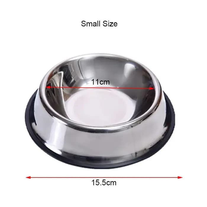 Bol en acier inoxydable pour chien