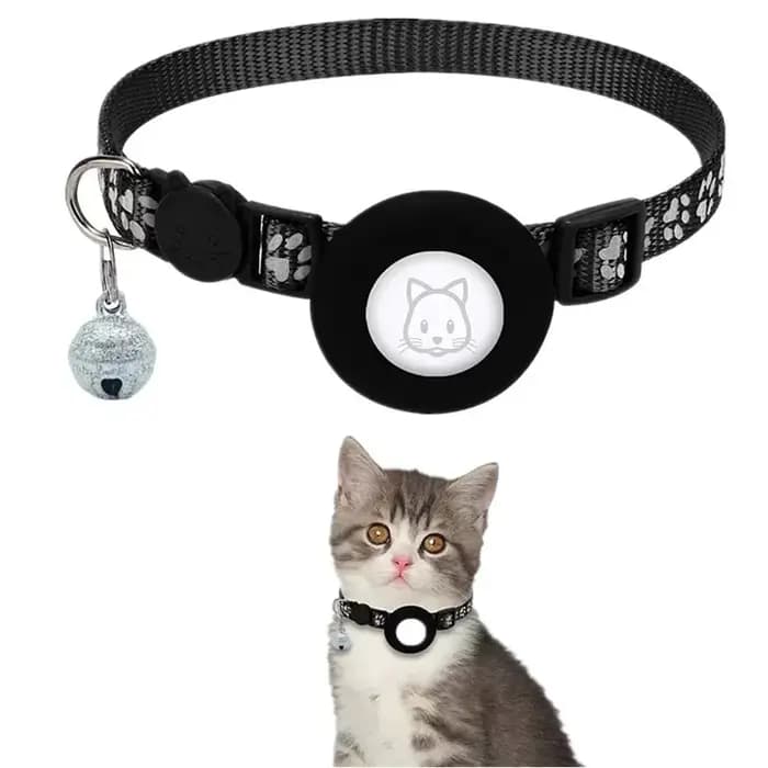 Collier pour chat compatible avec Apple Airtag avec clochette