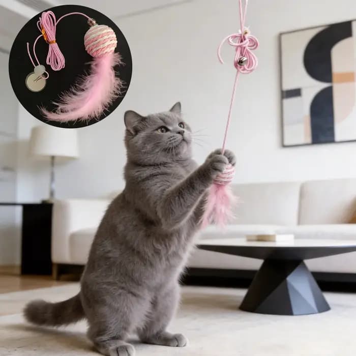 Nouveau Type de jouet électrique pour chat avec 2 cordes