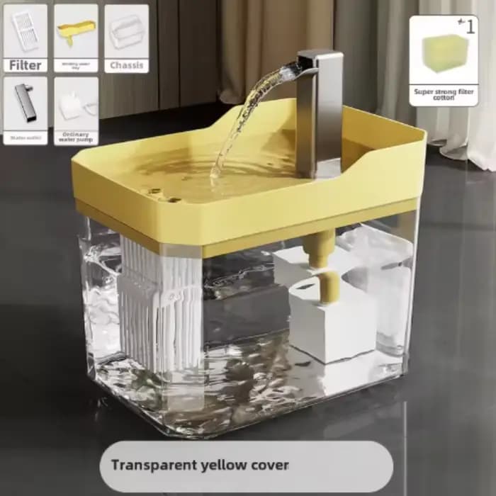 Fontaine à eau pour chat avec filtre automatique